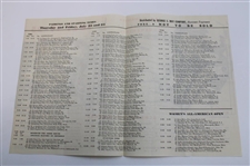 1943 Tam O Shanter All American Golf Tournaments Program