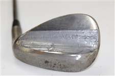 Greg Norman's Personal Used Unmarked Wedge with Lead Tape on Back 