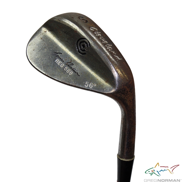 Greg Normans Personal Used Cleveland Golf Tour Action Reg 588 56 Degree Sand Wedge