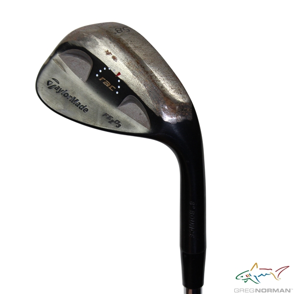 Greg Normans Personal Used TaylorMade FE2O3 rac 58 Degree Wedge