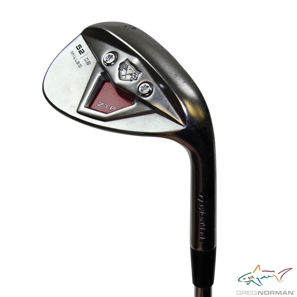 Greg Normans Personal Used TaylorMade ZTP 52/09 Milled 52 Degree Wedge