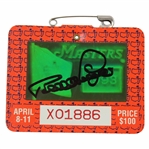 Bernhard Langer Signed 1993 Masters Tournament SERIES Badge #X01886 JSA ALOA