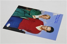 Jack Nicklaus & Tommy Aaron Dual Signed Green Jacket 8x10 Photo JSA #CB46166