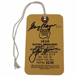 Jack Nicklaus & Gary Player Signed 1959 Masters Tournament Monday Ticket #270 - Jacks Masters Debut! JSA ALOA