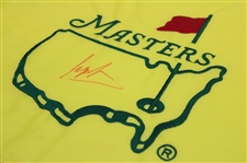 Sergio Garcia Signed Undated Masters Embroidered Tournament Flag JSA ALOA