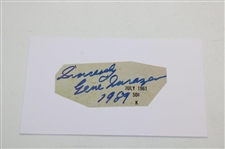 Gene Sarazen Classic Wilson Vulcanized Rubber Golf Ball Box W/Balls & Signed Cut Card JSA ALOA