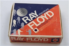 Ray Floyd Signature Solid State Golf Ball Box W/Balls & Signed Cut Card JSA ALOA