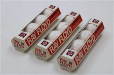 Ray Floyd Signature Solid State Golf Ball Box W/Balls & Signed Cut Card JSA ALOA