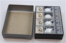 Spalding Johnny Miller Autograph Golf Ball Box W/Balls & Signed Cut Card JSA ALOA