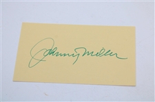 Spalding Johnny Miller Autograph Golf Ball Box W/Balls & Signed Cut Card JSA ALOA