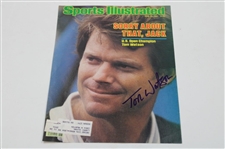 Tom Watson Signed Sports Illustrated Cover Only & 12 Tom Watson Golf Ball JSA ALOA