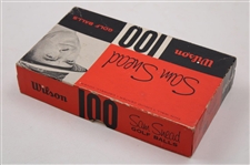 Sam Snead Signed Neiman Print, Cut Card w/1955 Wilson Catalog & Sam Snead 100 Golf Ball Box w/Balls JSA ALOA