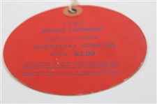 1967 Masters Tournament Wednesday Practice Rd Ticket #4362 - Gay Brewer Winner