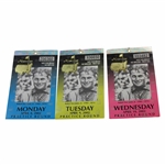 2002 Masters Tournament Monday, Tuesday & Wednesday Practice Rd Tickets - Tiger Woods Winner