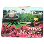 Jack Nicklaus Signed 2005 Masters Tournament SERIES Badge #R04277 JSA ALOA