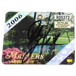 Phil Mickelson Signed 2006 Masters Tournament SERIES Badge #R05372 JSA ALOA