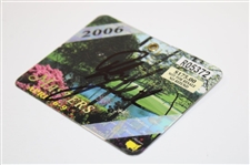Phil Mickelson Signed 2006 Masters Tournament SERIES Badge #R05372 JSA ALOA
