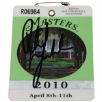 Phil Mickelson Signed 2010 Masters Tournament SERIES Badge #R06984 JSA ALOA