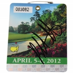 Bubba Watson Signed 2012 Masters Tournament SERIES Badge #Q03082 JSA ALOA