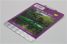 Bubba Watson Signed 2014 Masters Tournament SERIES Badge #R13927 JSA ALOA