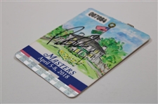 Patrick Reed Signed 2018 Masters Tournament SERIES Badge #Q07084 JSA ALOA