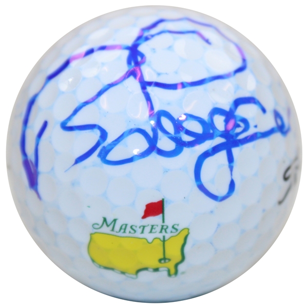 Bernhard Langer Signed Titleist Masters Logo Golf Ball JSA ALOA