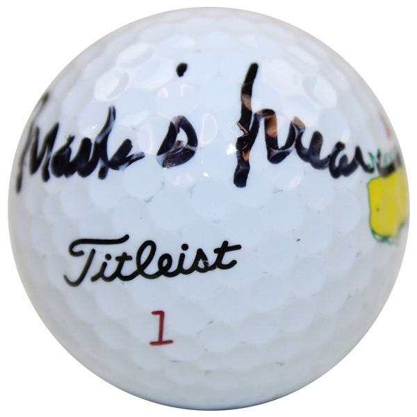 Mark OMeara Signed Titleist Masters Logo Golf Ball JSA ALOA