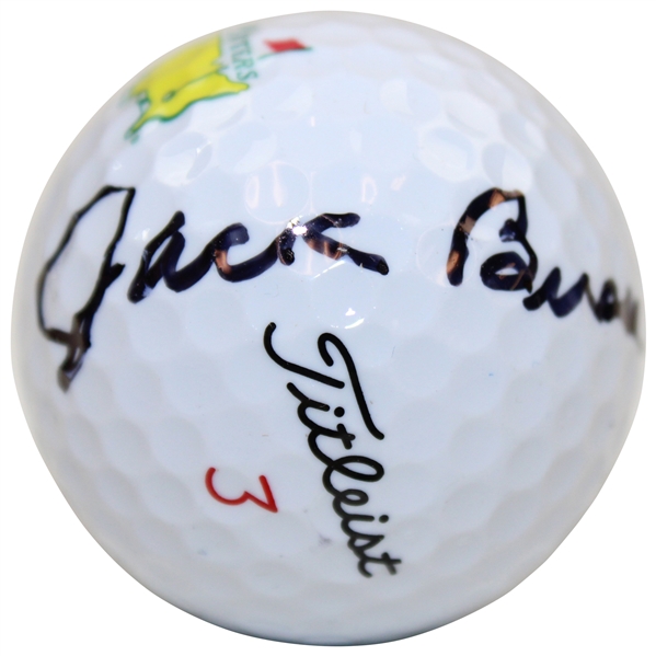Jack Burke Signed Titleist Masters Logo Golf Ball JSA ALOA