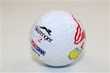 Fuzzy Zoeller Signed Slazenger Masters Logo Golf Ball JSA ALOA