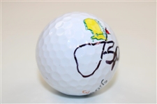 Jordan Spieth Signed Titleist Masters Logo Golf Ball JSA ALOA