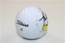 Sandy Lyle Signed Titleist Masters Logo Golf Ball JSA ALOA