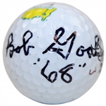 Bob Goalby Signed Titleist Masters Logo Golf Ball with '68' JSA ALOA