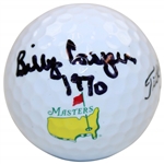 Billy Casper Signed Titleist Masters Logo Golf Ball with '1970' JSA ALOA