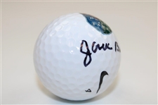 Jack Burke Signed Nike World Golf Hall of Fame Logo Golf Ball JSA ALOA
