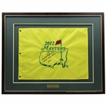 Arnold Palmer Signed 2012 Masters Tournament Embroidered Flag w/Years Won Notation JSA ALOA - Framed