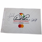Tiger Woods & Scottie Scheffler Signed Arnold Palmer Invitational Embroidered Flag JSA ALOA