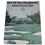 Seve Ballesteros +15 Signed 1983 U.S. Open Oakmont C.C.Program Cover Only JSA ALOA
