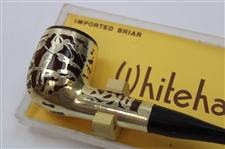 Vintage Imported Sterling Silver Golf Tobacco Pipe - New Old Stock