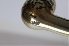 Vintage Imported Sterling Silver Golf Tobacco Pipe - New Old Stock