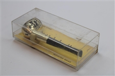 Vintage Imported Sterling Silver Golf Tobacco Pipe - New Old Stock