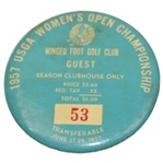 1957 Women’s U.S. Open at Winged Foot Guest Badge