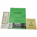 1956 US Open Oak Hill Country Club (3) Piece Lot