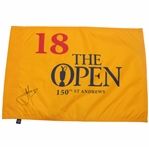 Cam Smith Signed 2022 Open Championship at St. Andrews Flag JSA ALOA