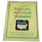 1934 Annual Invitation Tournament (First Masters) Reproduction Program