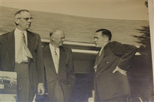 Bobby Jones, President Eisenhower & Clifford Roberts Morgan Fitz Type 1 Photo at Augusta PSA #1P18591