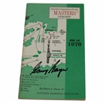 Gary Player Signed 1978 Masters Tournament Spectator Guide JSA ALOA