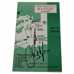 Sandy Lyle Signed 1988 Masters Tournament Spectator Guide JSA ALOA
