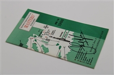 Sandy Lyle Signed 1988 Masters Tournament Spectator Guide JSA ALOA