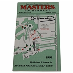 Ian Woosnam Signed 1991 Masters Tournament Spectator Guide JSA ALOA