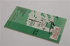 Ben Crenshaw Signed 1984 Masters Tournament Spectator Guide JSA ALOA